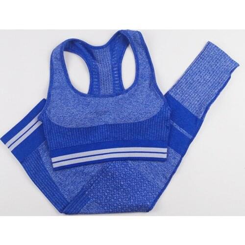 Suit Women Sport Yoga Suit Yoga Set Gym Workout Clothes Sports Bra Fitness Crop Top + High Waist Seamless Leggings