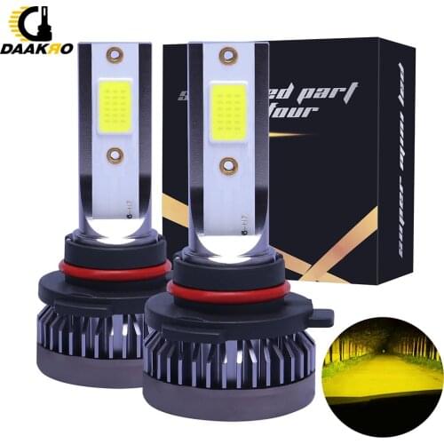 Mini Car Headlight Bulbs Auto 3000K LED Lamp Motorcycle Headlamp Fog Lamp Front Light 110W 12000LM H1 H8/H9/H11 9006 9005
