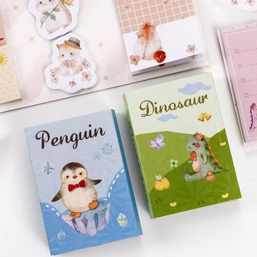 Lovely Notebook Notepad Sticker with Cartoon Pattern Stationery for Student