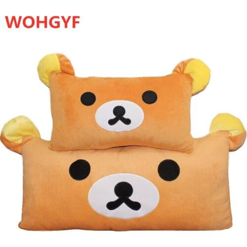 Huge Size 65cm&95cm Rilakkuma Bear Plush Toys Pillow Plush Pillow Cushion Teddy Bear Eazy Bear Stuffed Plush Double Pillow