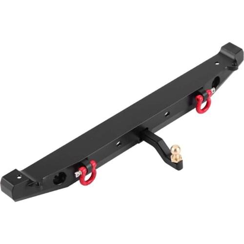 7.5 * 3.2inch 7.9 * 0.9inch RC Front Rear Bumper For Traxxax And SCX10II 90046 1/10 Crawler Car With 4pcs LED Lights Toy Acces