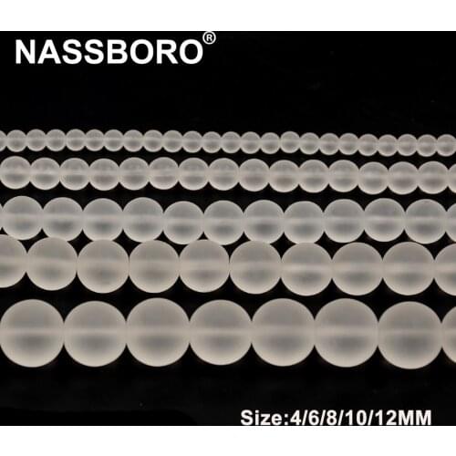 Polish White Man-made Crystal Beads Glass Stone Beads for Jewelry Making Loose Spacer Bead Handmade/DIY Craft Wholesale