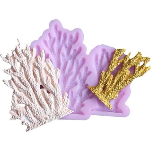 Mold Corals Shape DIY Decorative Tool Easily Fall off Silicone Mold for Cake Cake Baking Mold Home DIY Handmade Dessert Mold