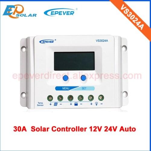 PWM regulators VS1024A VS2024A VS3024A solar poratble controllers mini system lcd display 12v 24v free shipping