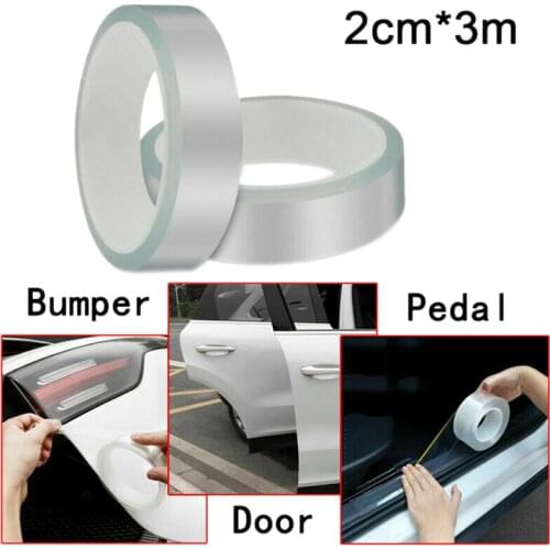 1pc 2cm*3M Universal Car Anti Collision Side Door Edge Guard Door Sill Scuff Plate Protection Sticker Strip For cars
