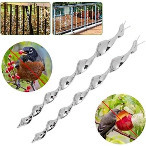 Rotating Reflective Rod Bird Repeller Environmental Protection Scare Tool Small Durable Birds Pigeons for Sparrows