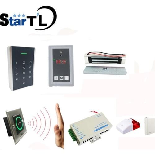 WiFi TCP/IP Body Temperature measurement Dynamic Face Facial Recognition Door Lock Access Control System Kit