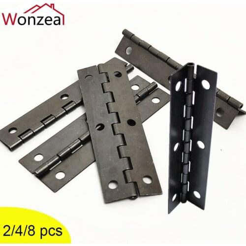 4pcs Iron Heavy Duty Large Jewelry Chest Gift Wine Music Wooden Box Case Dollhouse Cabinet Door Bearing Support Hinge+ Screw