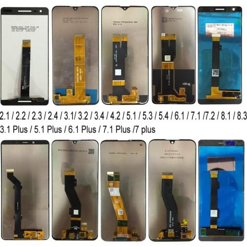 LCD For Nokia 7.1 7 plus/2.1/2.2/2.3/2.4/3.1 Plus/3.2/3.4/4.2/5.1 plus/5.3/5.4/6.1/6.1 Plus/7.2/8.1/8.3 LCD Display Touch Screen