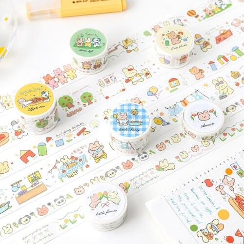 10pcs/1lot Decorative Adhesive tapes small animal party diary Scrapbooking DIY Paper Scrapbooking Stickers