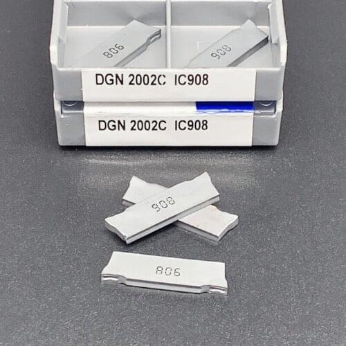 10PCS DGN2002C IC908 Grooving Insert Metal Turning Tool 2MM Turning Insert DGN2002C Cutting Tool