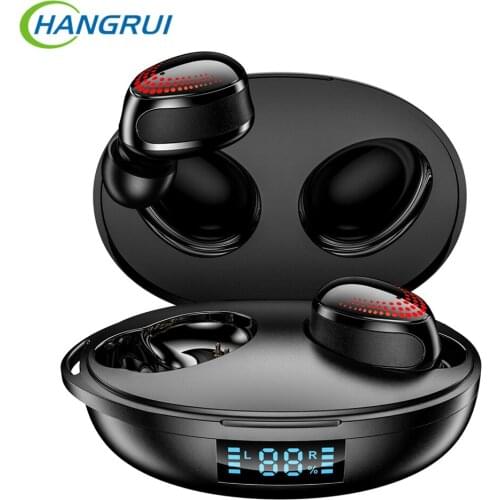 2021 New K1 TWS Bluetooth 5.0 Headset Wireless Earphones Touch Control Stereo Bass Earplug Dual Digital Display in-ear Headphone