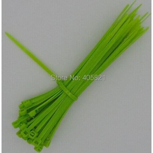 3*100 Light Green Self-locking Nylon PA66 Cable Ties//Zip Ties 1000PCS/Bag