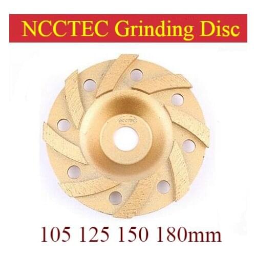 4'' 5'' 6'' 7'' Diamond grinding cup Wheels | 105 125 150 180mm concrete cement floor grind discs | silver welding