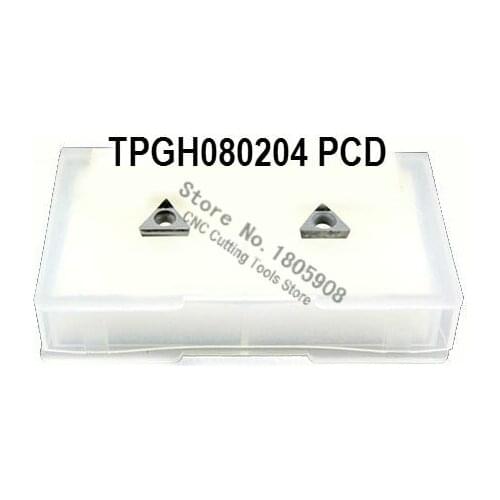 Free shipping 2PCS TPGH080204 PCD Diamond inserts ,Carbide Milling Inserts,CNC Insert, Turning tool insert