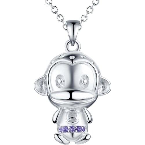 AN1743 Free shipping silver color color necklaces fine jewelry,Wholesale charms Factory price fashion Pendants /ajgajana