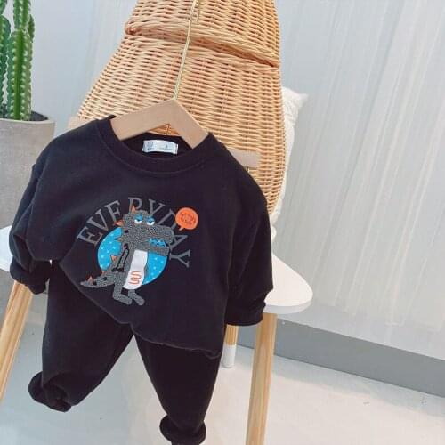 Childrens Sweatshirt Suits 2020 Spring and Autumn New Childrens Boys Long-sleeved Sports Suits Kids Girls Cartoon Casual Sets