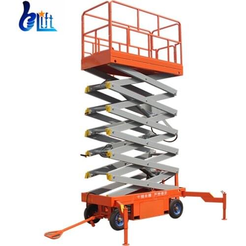 Electric Aerial Work Lift Platform Hydraulic Scissor Lift Tire