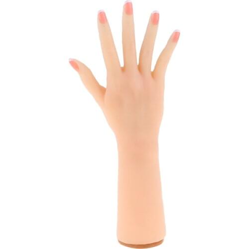 Flexible 1:1 Female Silicon Hand Model w/Joints Surgery Beauty Kits Nail Art Practice Medical/Lab Supplies-Right