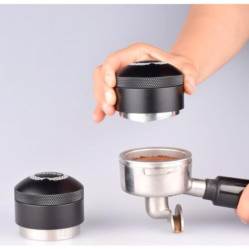 Manual Barista Powder Coffee Espresso Latte 58.38mm Coffee Tamper Distributor Leveler Tool Three edge Slopes Kitchen Accessories