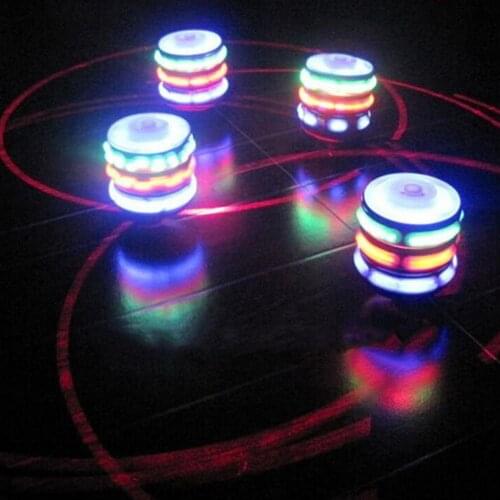 Colorful Flash Light-emitting Gyro Magic Music Children Kids Boys Toy Gift