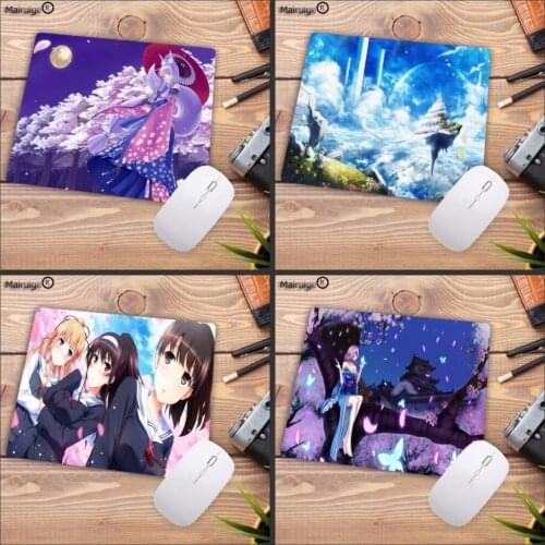 Mairuige Anime Girl mouse pad no lock edge table gaming mouse pad non-slip laptop mousepads desk notebook office mouse mats