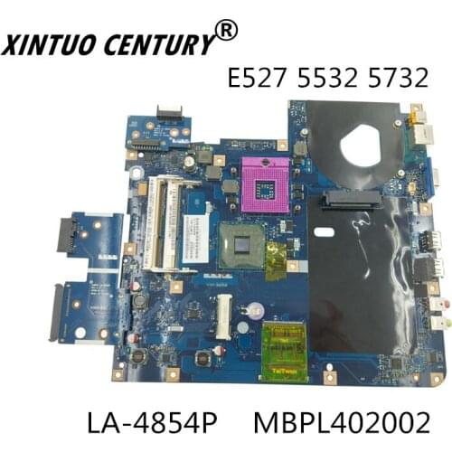 MBPL402002 LA-4854P Acer aspire E527 5532 5732 için 7715Z 7315 7315Z laptop anakart 17 inç GL40 DDR3 MB. PL402.002 NAWF3