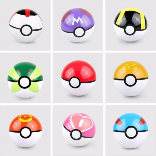 Takara Tomy Pokemon pikachu Pet Elf Ball Pikachu Pokeball 7cm Pop-up Poke Balls Kids Figures action Toy Hot Home Decoration Gift
