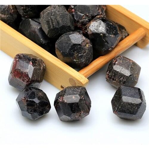 Natural rough Garnet crystal stone Raw semiprecious Tumbled stone
