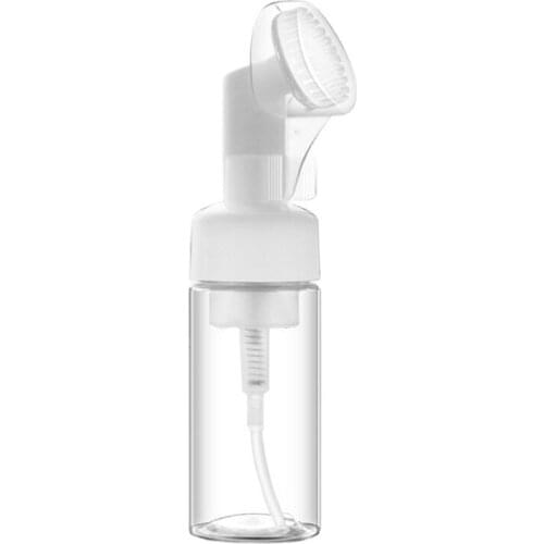 Press the Silicone Brush Head Foam Bottle Mousse Foaming Intensive Cleansing Makeup Sub-Bottle