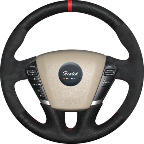 Braid on the Steering Wheel Cover for Nissan Teana 2008-2012 Murano 2009-2014 capa para volante Tampa do volante do carro