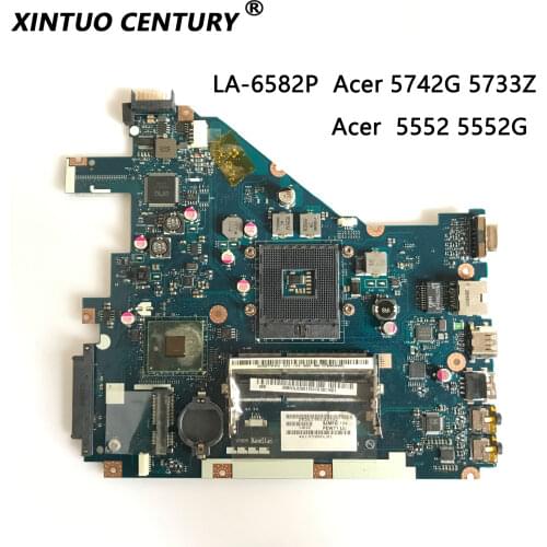 PEW71 LA-6582P For Acer Aspire 5742G 5733Z Laptop motherboard repalce 5552 5552g LA-6552P Mainboard (Free i3 cpu+heatisnk)