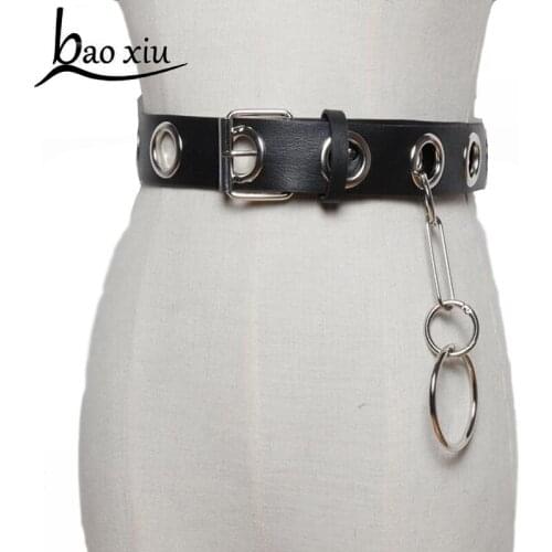 New Vintage Leather Female Belts Corset Tassel Ring Bondage Belts for Women Dress Cummerbund Korea Fashion Straps Accessory