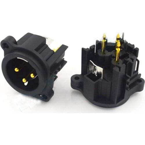 10PCS XLR connector 6.35 microphone Connector Microphone socket 3pin Canon Male Plug