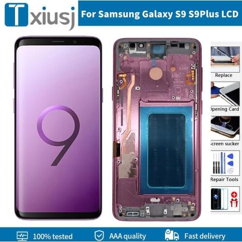 Super Amoled For Samsung Galaxy S9 Lcd Touch Screen Digitizer Assembly display For Samsung S9 Plus LCD Repair Part+ Burn Shadows
