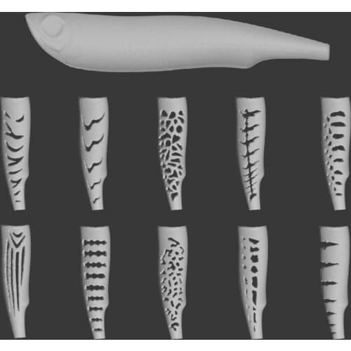 WLure Hard Plastic 3D Stencil Topwater ZigZag Dog for UPW622