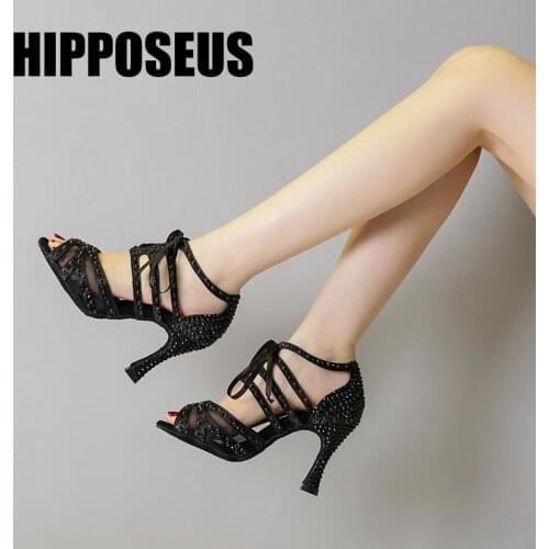 Women Tango Ballroom Dance Shoes Salsa Girls Latin Ladies Modern Dance Shoes High Heels Soft Dancing Shoes Fashion Professional