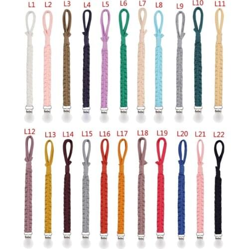 1 Pc Pacifier Clips Chain Dummy Clip Pacifier Holder Braided Clip Nipple Holder Soother Chain For Infant Baby Feeding