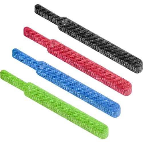 10/20PCS USB Cable Management Charging Cable Organizer PC Cable Winder Straps Earphone Cable Tie Hook Loop Desk Cable Bundle