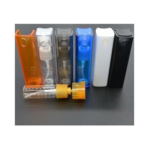 10/30pcs 10ML Portable Glass Spray Bottle Empty Perfume Atomizer Mini Test Square Tube Travel Bottle Glass Liner