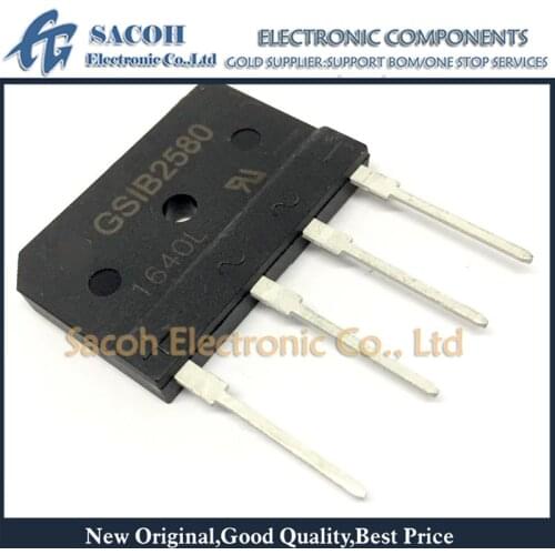 10Pcs GSIB2560 or GSIB2580 or GSIB25100 DIP-4 25A 600V/800V/1000V Power Bridge Rectifier