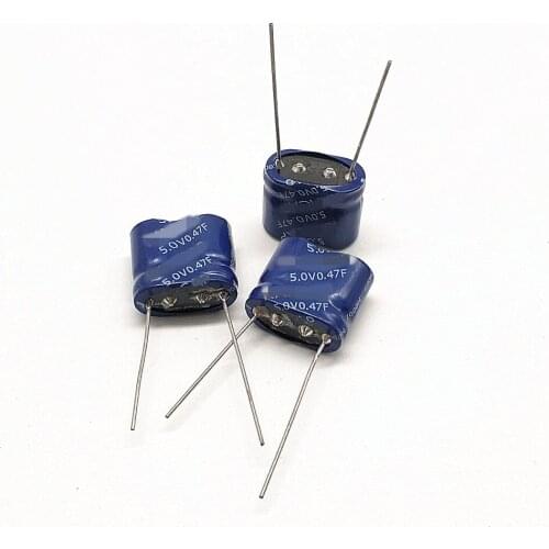 2pcs Original 5.0V 0.47F 5V 0.47F high current toy power combination type high temperature resistance 85 degrees 5V0.47F