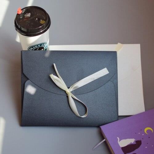 500pcs/lot 24cmx19cmx0.8cm Beige/Black envelope gift box paper pocket bag Kerchief Handkerchief Silk scarf packing boxes