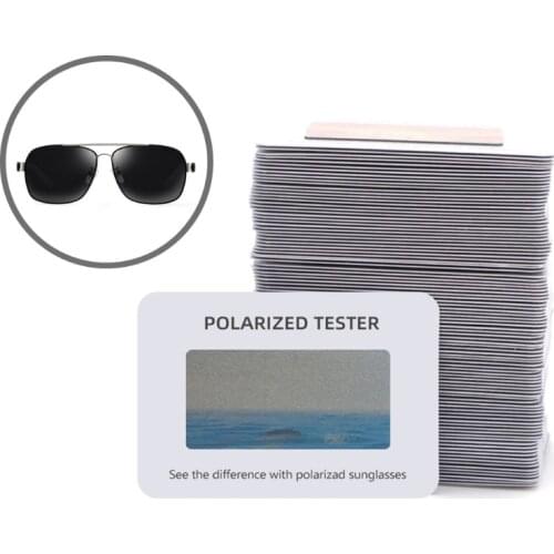 A9LB 100 Pieces Wear Glasses Check Polarized Test Card Sunglasses Polarized Tester
