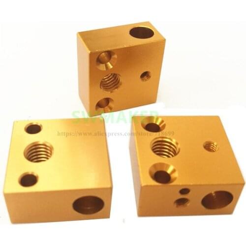 SWMAKER Creality CR-10 CR-10S Original heater block for Creality CR-10 CR-10S 3D printer MK10 hotend kit