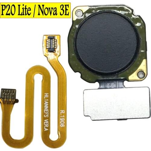 New for Huawei P20 lite FingerPrint Touch ID Sensor Scanner Connector Flex Cable home button For Huawei nova 3e FingerPrint