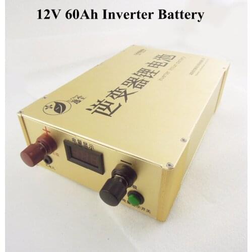 Power supply 12v 60ah backup battery 60ah LiFePo4 pack for electric bike motor power bank 12v inverter UPS cell +charger