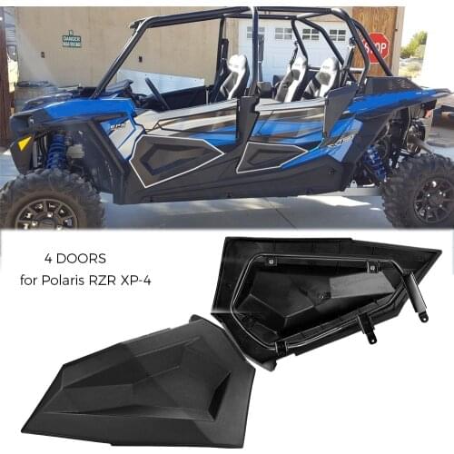 KEMiMOTO UTV for Polaris XP 4 Turbo RZR XP-4 1000 RZR XP 4 900/S Door Lower Panel Inserts 2014 - 2018 Black 2015 2016 2017