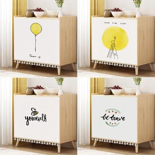 Ballon Cabinet Short Curtains Dustproof Half-curtain for Kitchen Storage Shelf Wardrobe Cover Window Door Curtain Home Decor