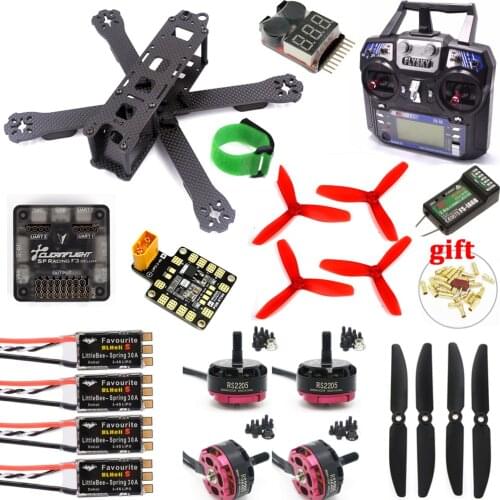 QAV-R 220mm Carbon Fiber Racing Drone Quadcopter QAV-R 220 SP3 Flight Controller RS2205 2300KV Motor LittleBee 30A-S ESC & FS-I6